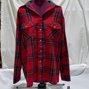 Winterweights By Van Heusen Button Down Flannel Pockets Both Sides Men’s…